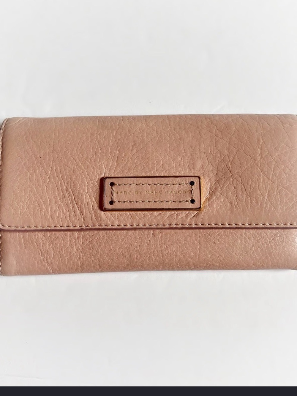 Marc by Marc Jacobs Mauve Pink Pebbled Leather Wallet